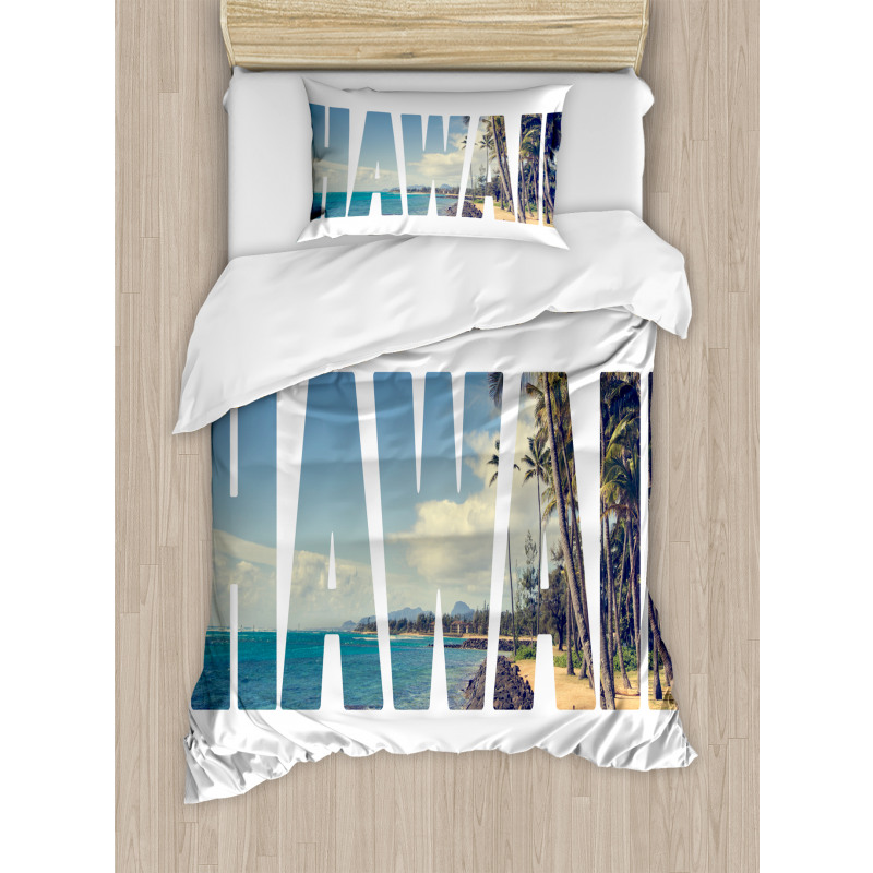 Hawaii Themed Duvet Cover Set