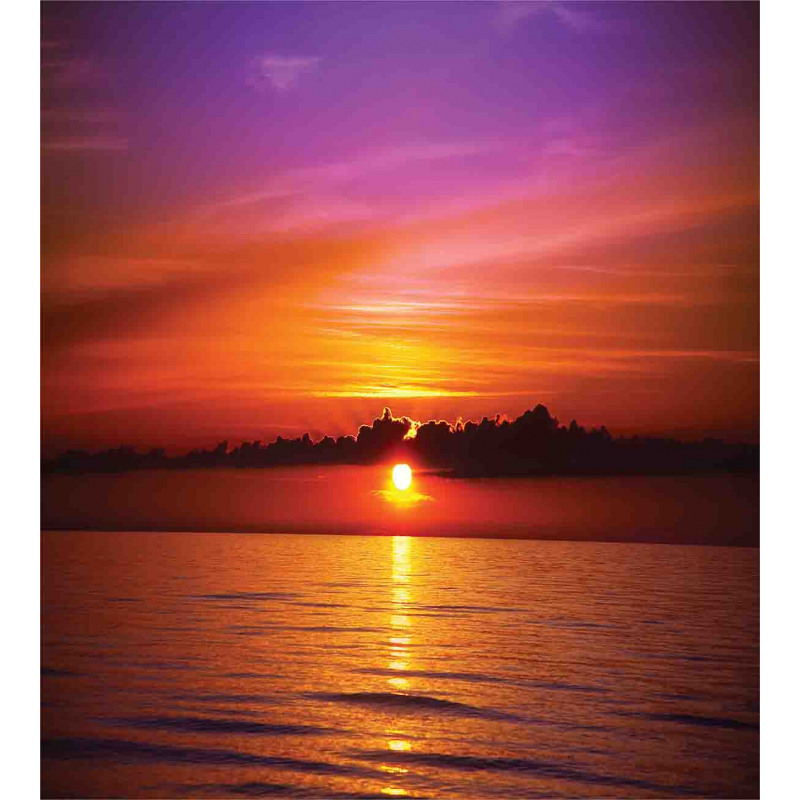Colorful Beach Sunset Duvet Cover Set