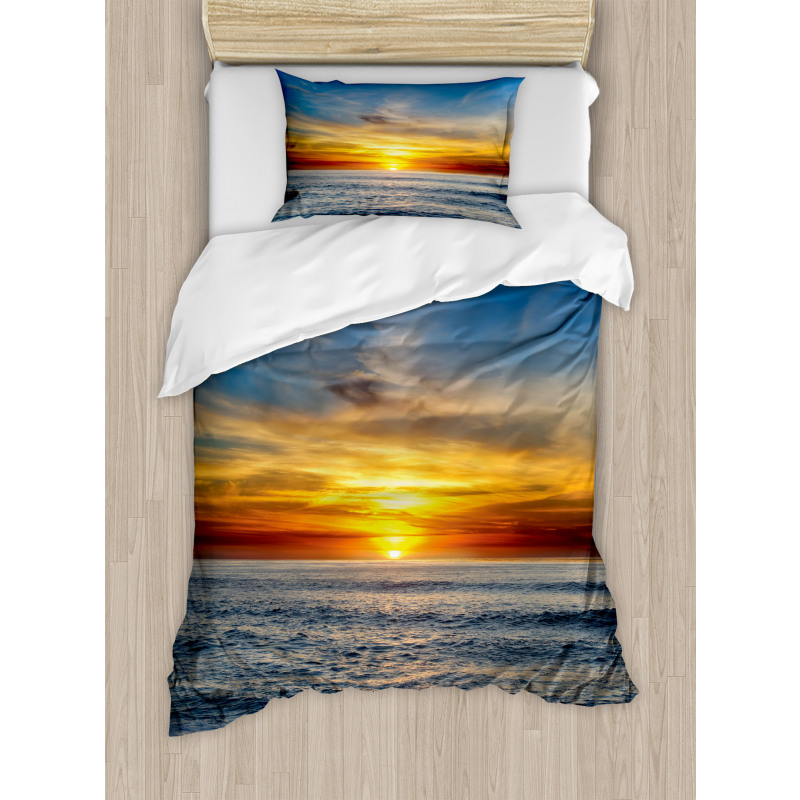 Pacific California Sunset Duvet Cover Set