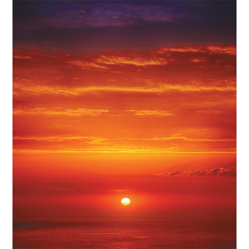 Morning Sunrise Ocean Duvet Cover Set