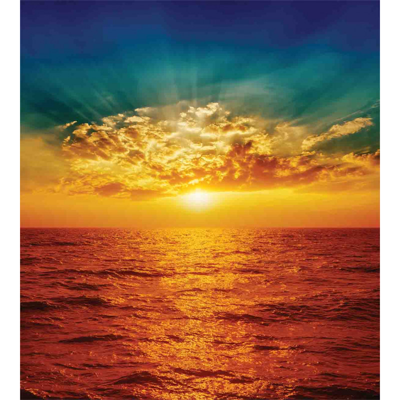 Sunset Seaside Clouds Duvet Cover Set