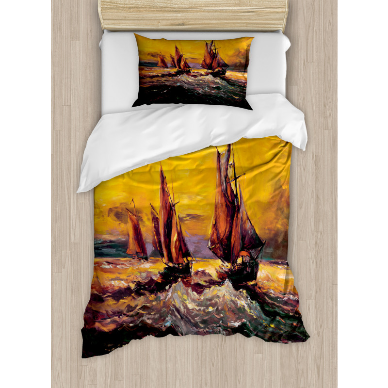 Cruise Ship Sun Duvet Cover Set