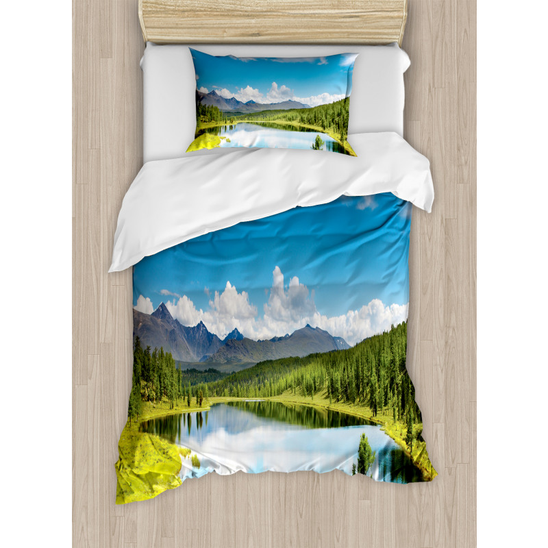 Sky Mountain Landscape Duvet Cover Set