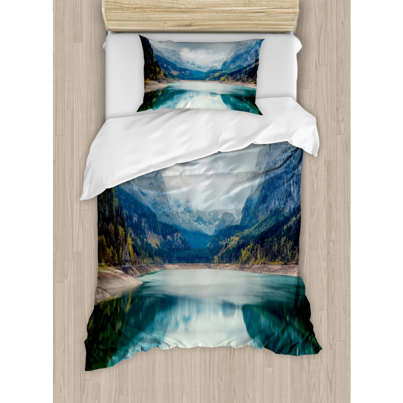 Alpine Lake Sky Forest Duvet Cover Set