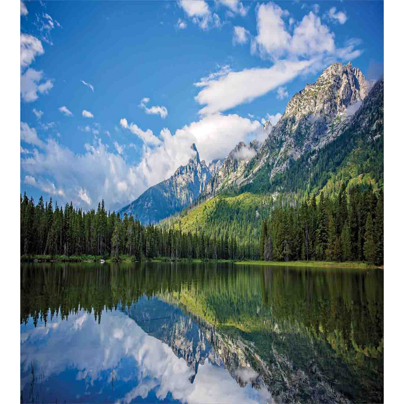 Mountain Lake Scenery Duvet Cover Set