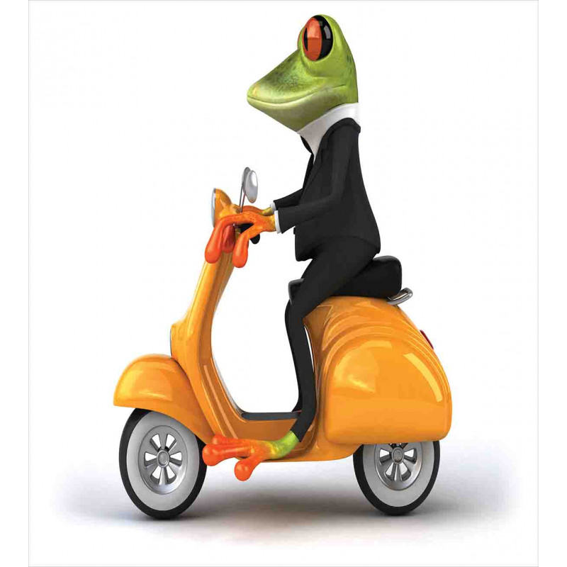 Italian Frog Motorcycle Duvet Cover Set