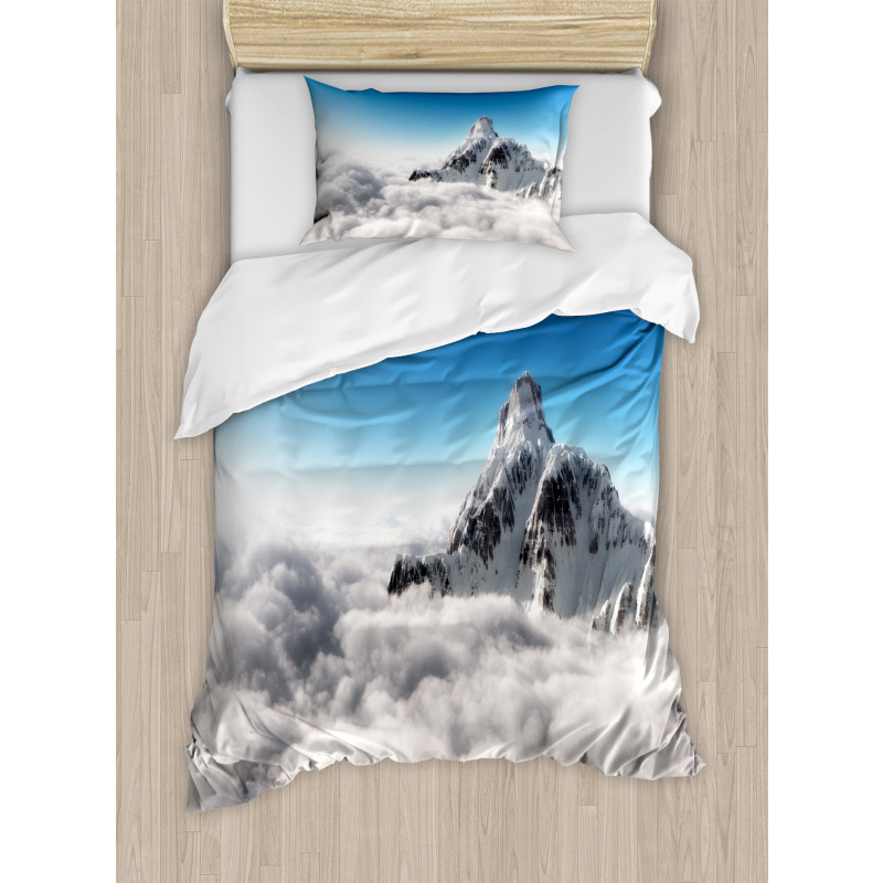 Mountain Sunny Sky Duvet Cover Set