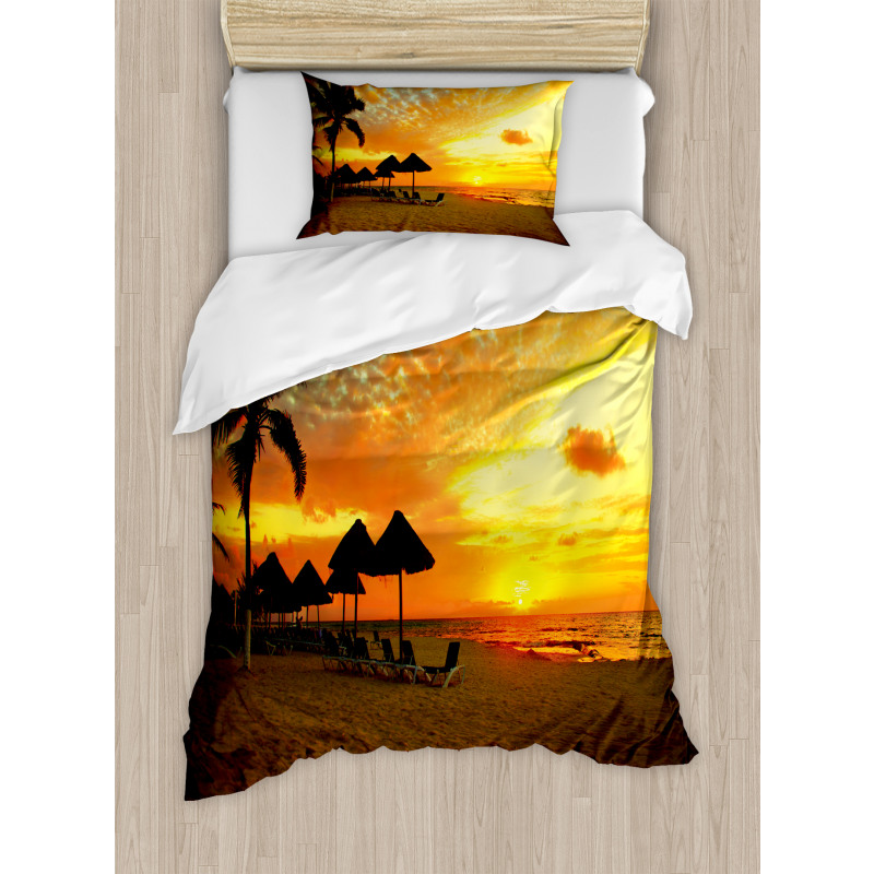 Romantic Sunset Scenery Duvet Cover Set