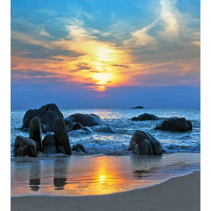 Sandy Peaceful Beach Duvet Cover Set