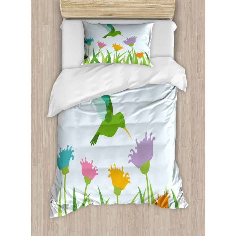 Garden Art Hummingbird Duvet Cover Set