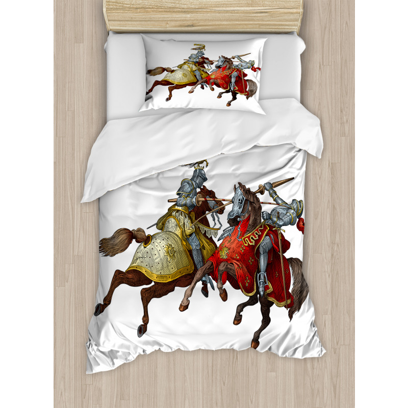 Middle Age Knights Duvet Cover Set