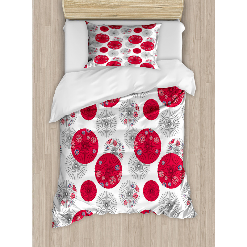 Japanese Art Circular Art Duvet Cover Set