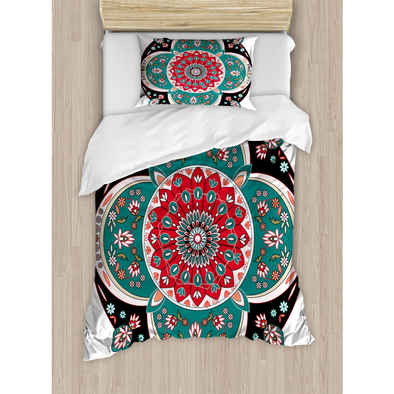 Floral Ethnic Duvet Cover Set