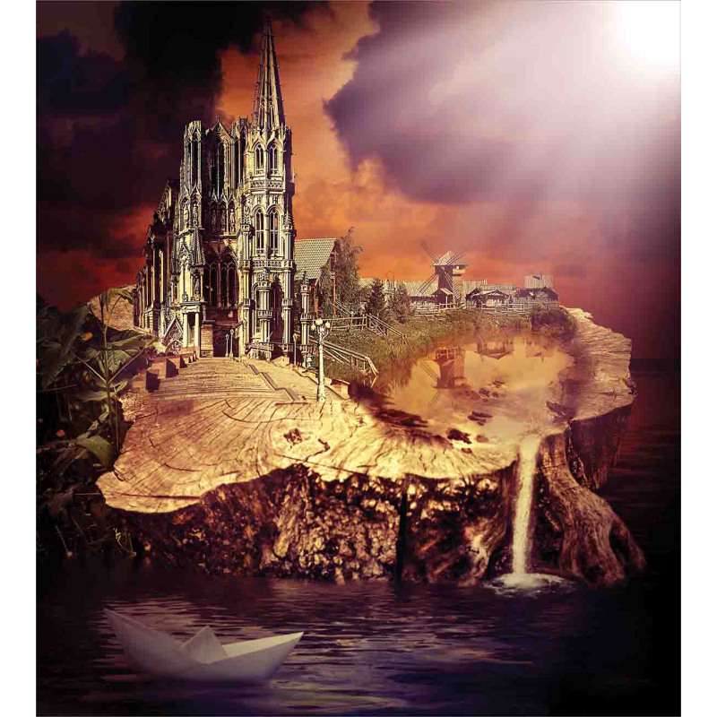 Fantasy Castle Village Duvet Cover Set