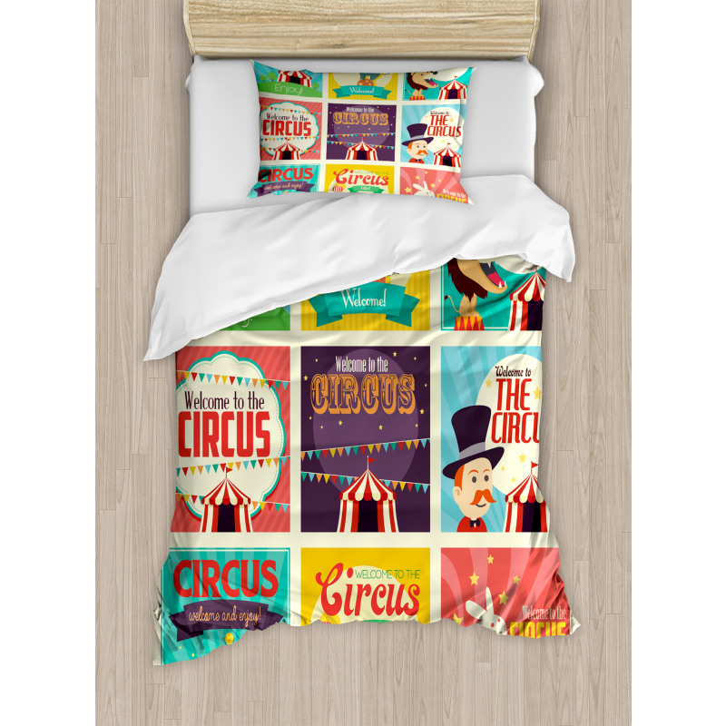 Carnival Old Circus Duvet Cover Set