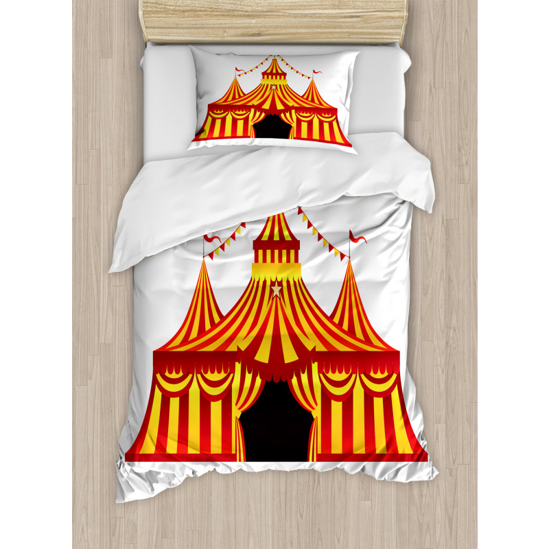 Old Fashioned Retro Tent Duvet Cover Set