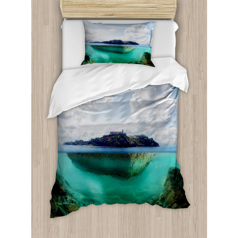 Misty Atlantic Ocean Duvet Cover Set