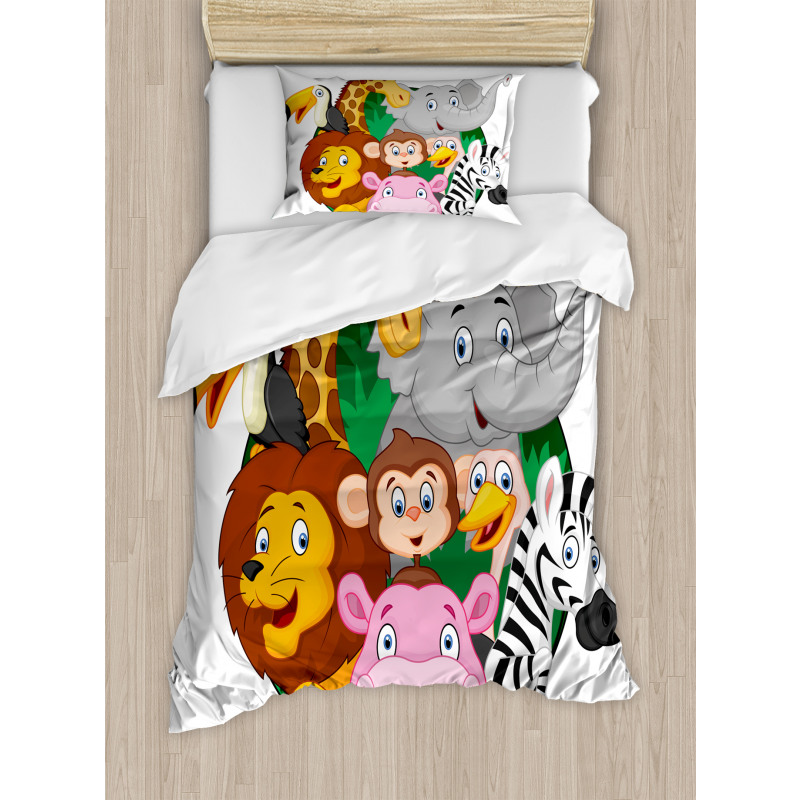 Exotic Safari Animals Duvet Cover Set