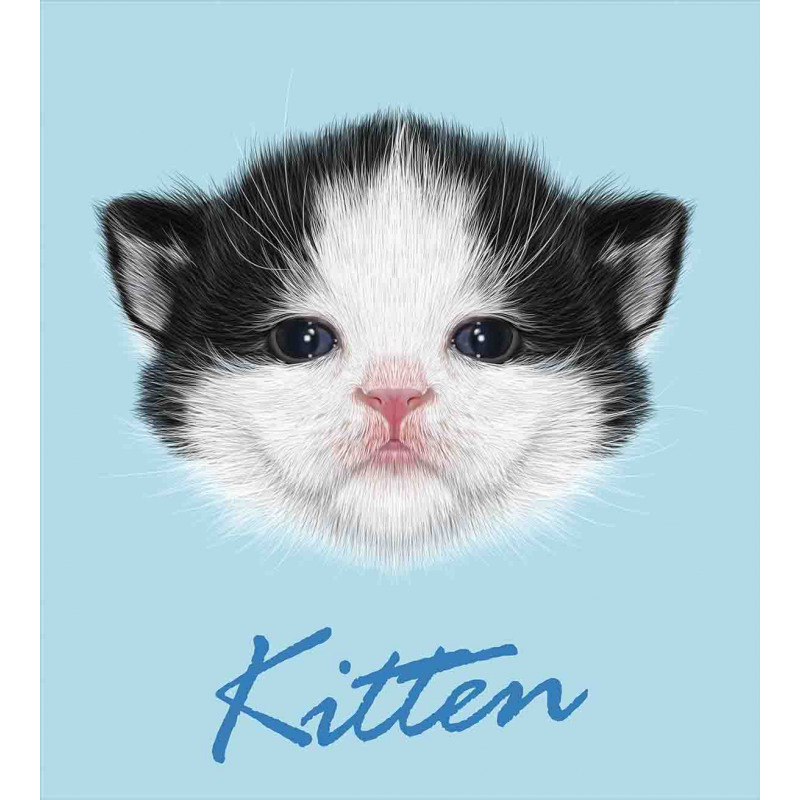 Furry Pink Nose Kitten Duvet Cover Set