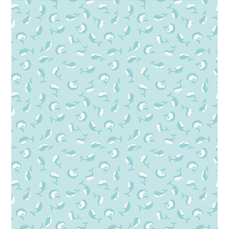 Pastel Underwater Mammal Duvet Cover Set