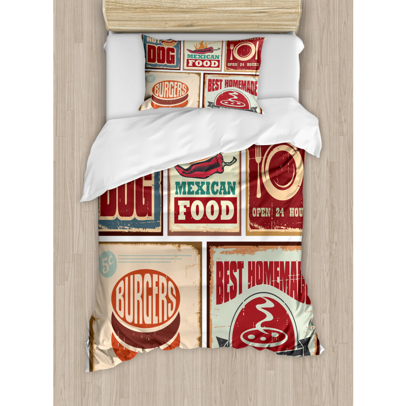 Retro Mexican Tin Sign Duvet Cover Set