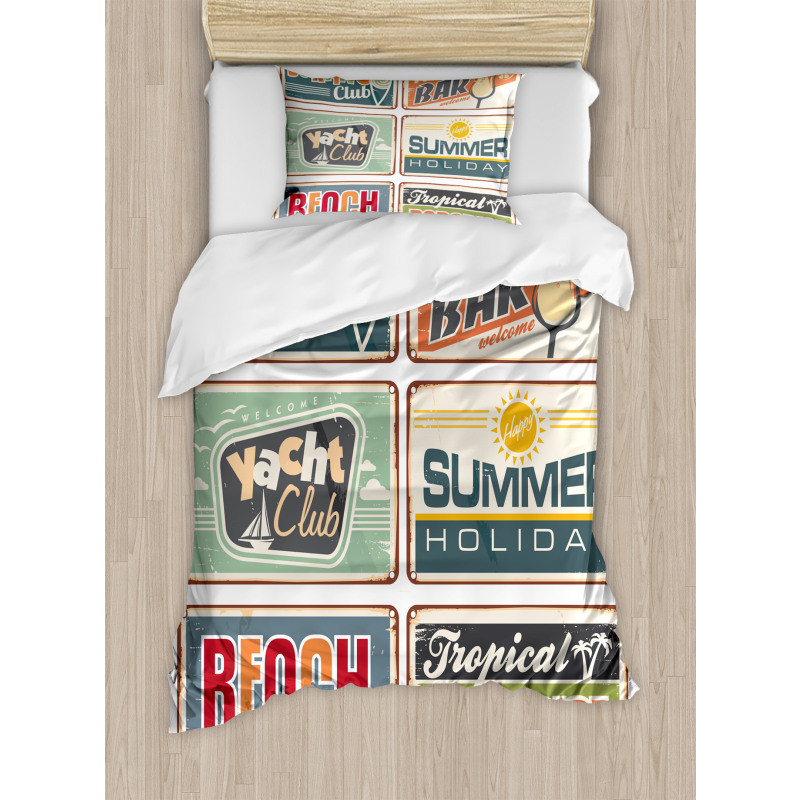 Summer Holiday Vintage Duvet Cover Set