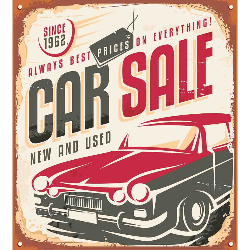 America Car Sale Sign Duvet Cover Set