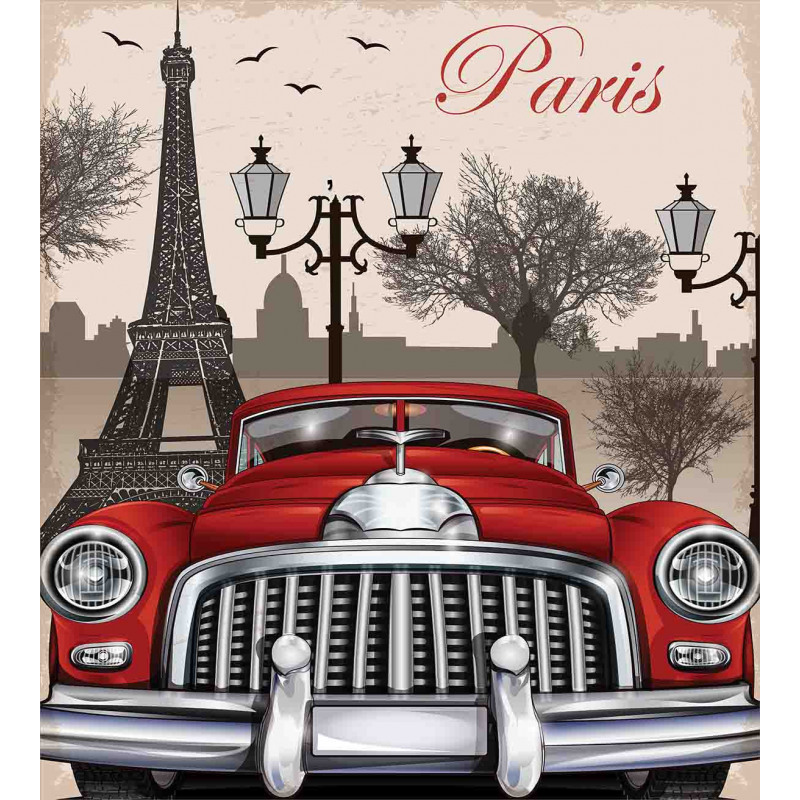 Parisian City Scenery Duvet Cover Set