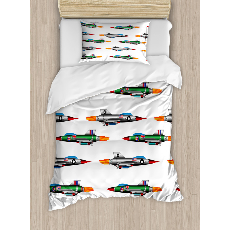 Jets Aviation Design Duvet Cover Set