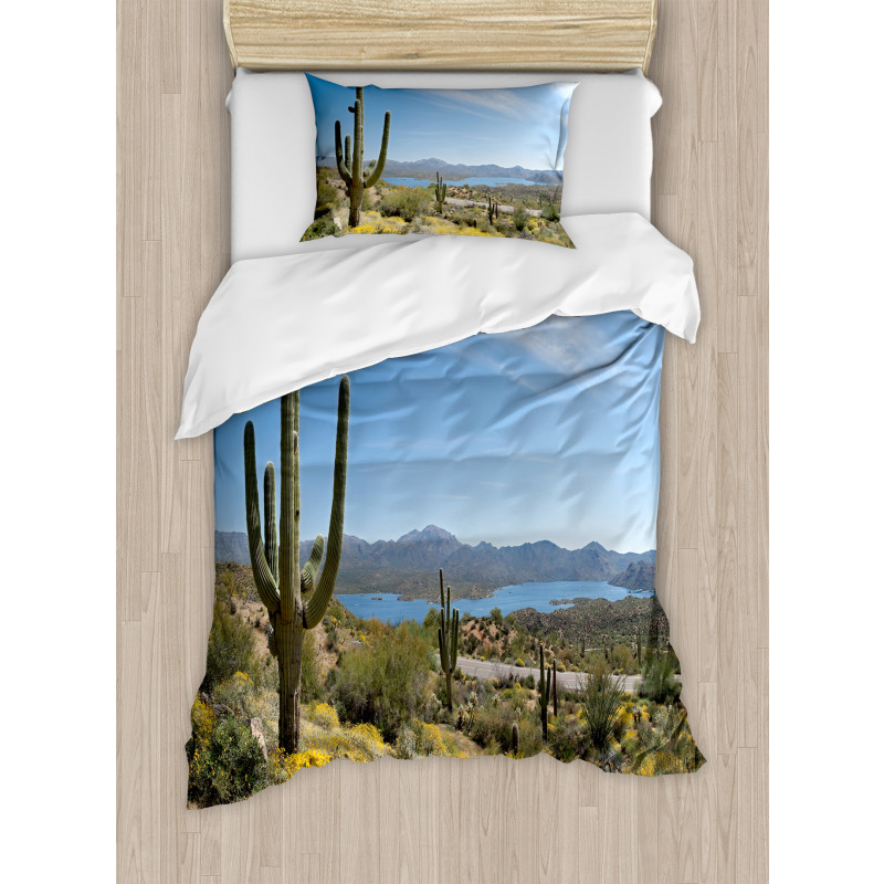 Cactus on the Valley Duvet Cover Set