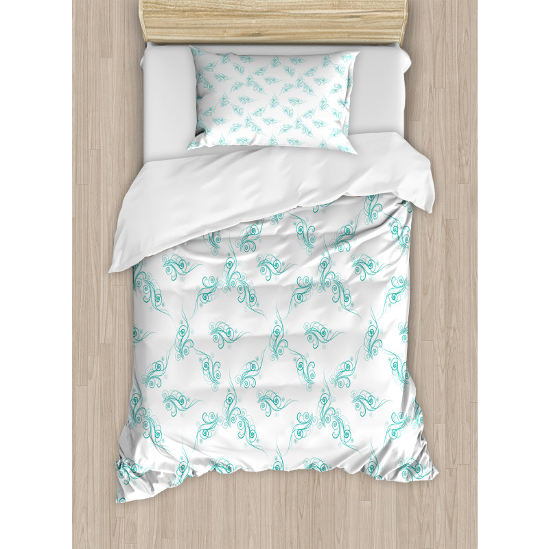 Swirling Branch Lines Duvet Cover Set