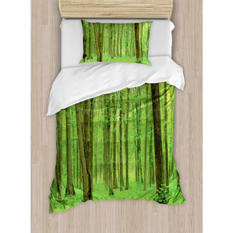 Forest in a Sunny Day Duvet Cover Set