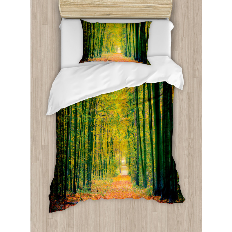 Warm Autumn Dramatic Road Duvet Cover Set