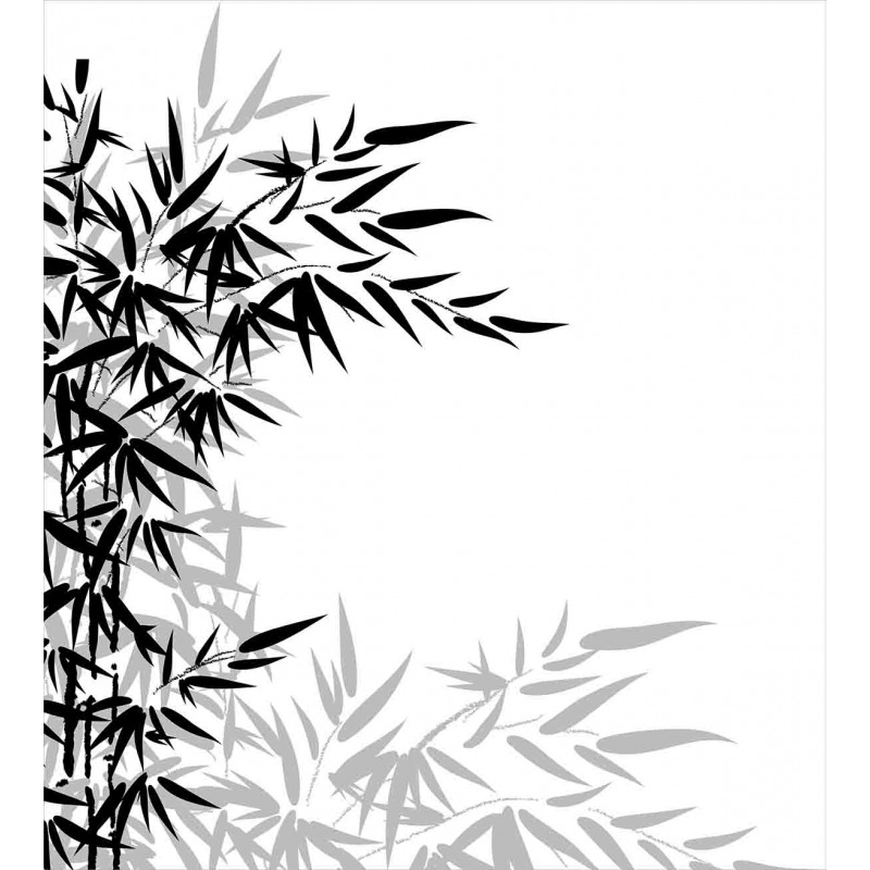 Bamboo Plant Leaves Duvet Cover Set