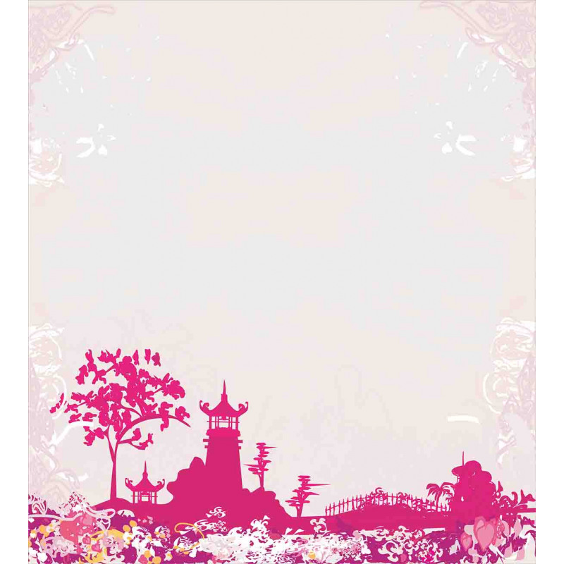 Pagoda in Vivid Colors Duvet Cover Set