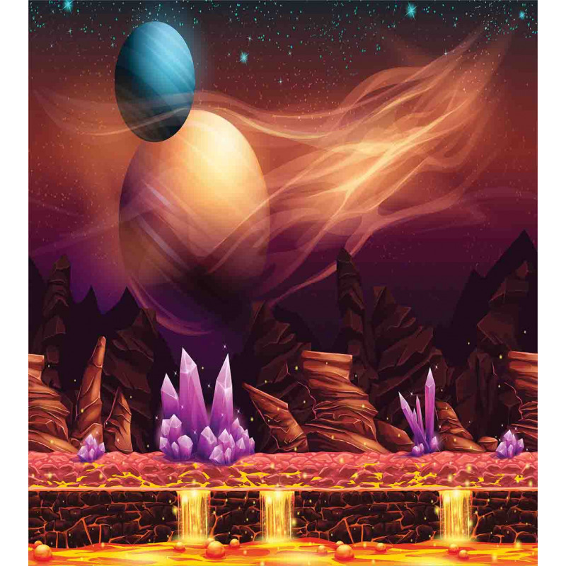 River Mars with Nebula Duvet Cover Set