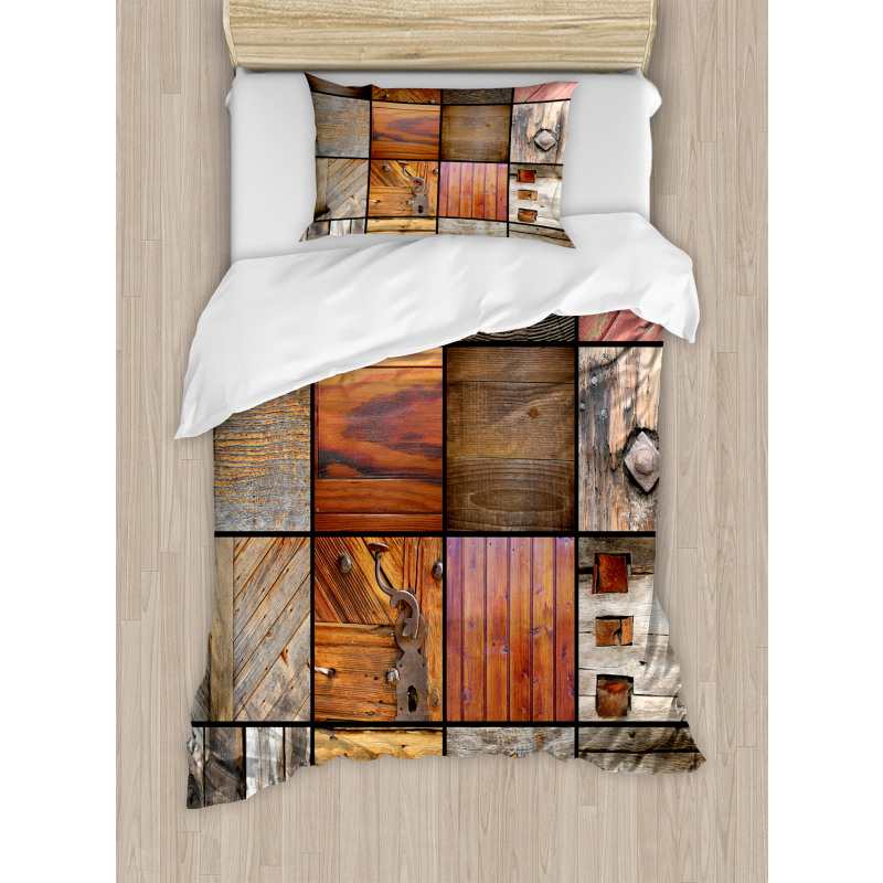 Wooden Timber Door Key Duvet Cover Set