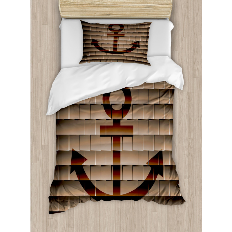 Marine Anchor Square Duvet Cover Set