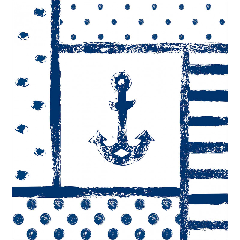 Grunge Boat Navy Theme Duvet Cover Set