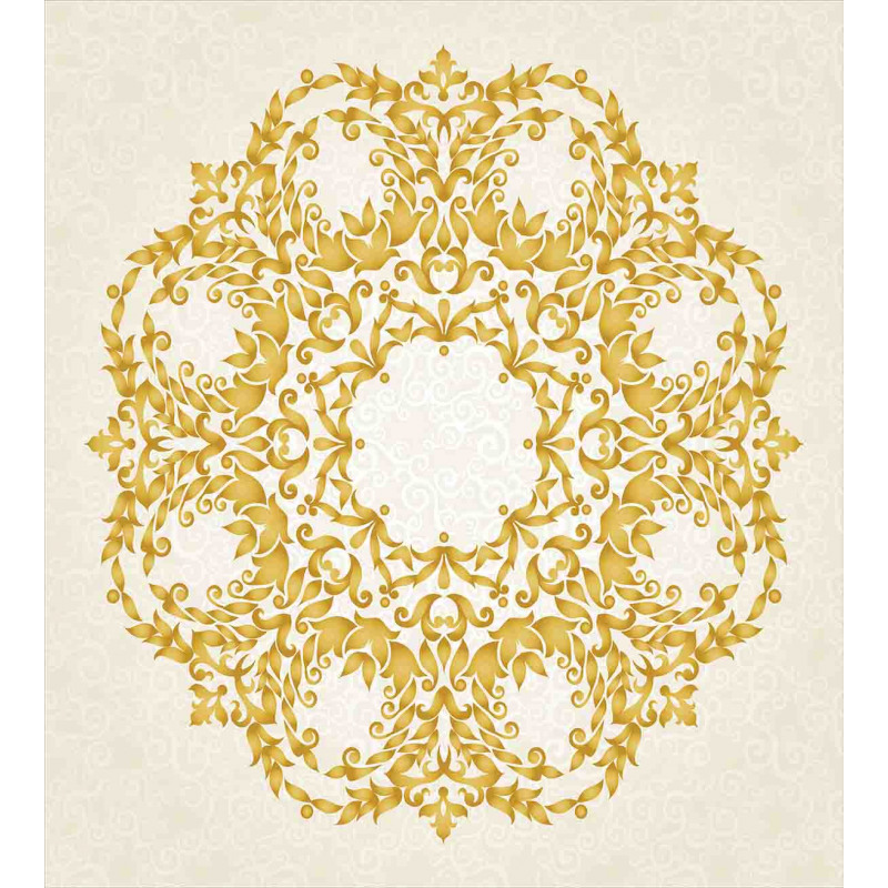 Floral Baroque Round Duvet Cover Set