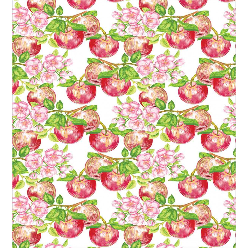 Nature Apple Tree Flower Duvet Cover Set