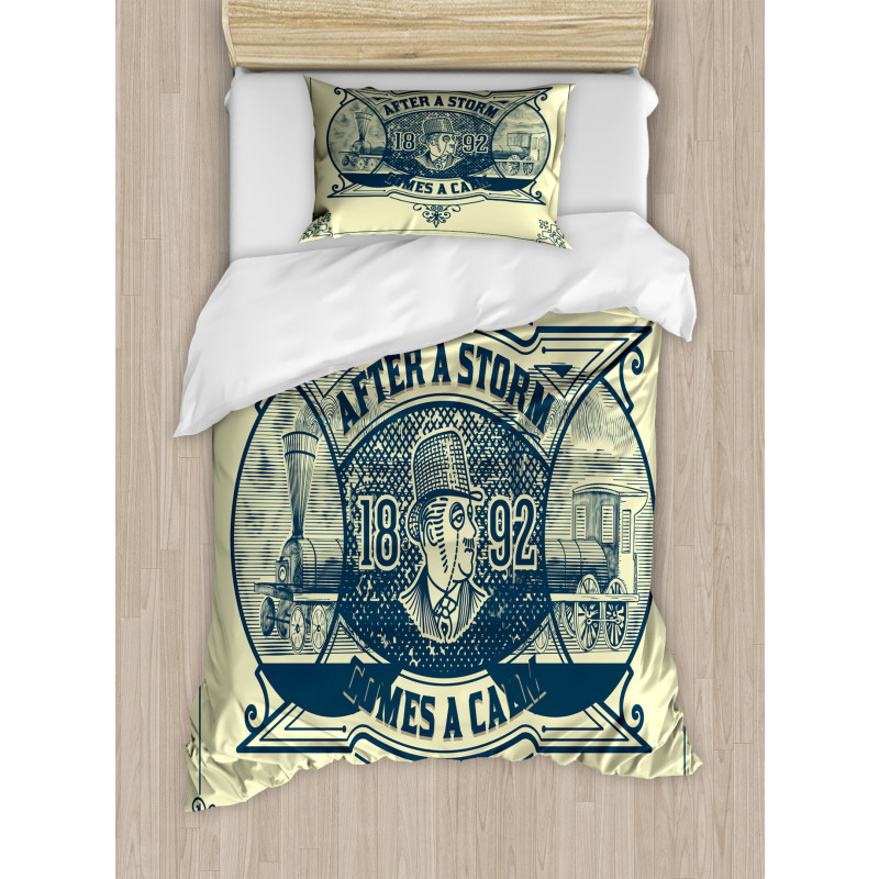 Calm Industry Scene Duvet Cover Set