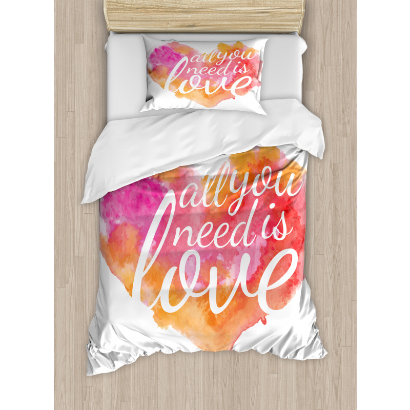 Watercolor Splash Duvet Cover Set