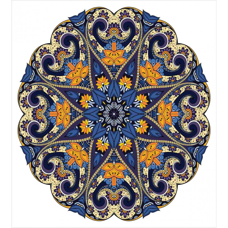 Floral Mandala Motif Duvet Cover Set