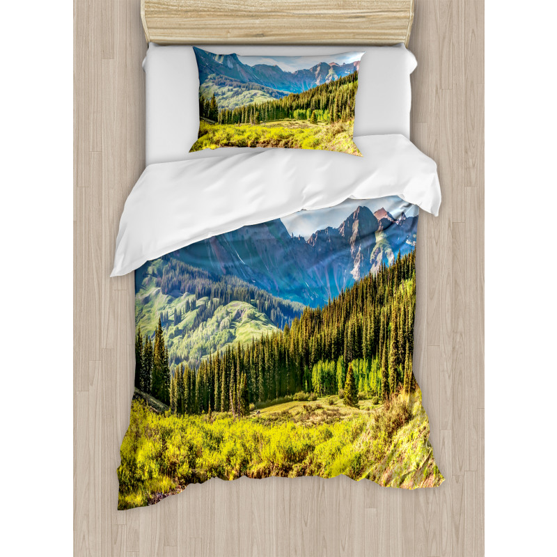 Mountain Forest River Duvet Cover Set