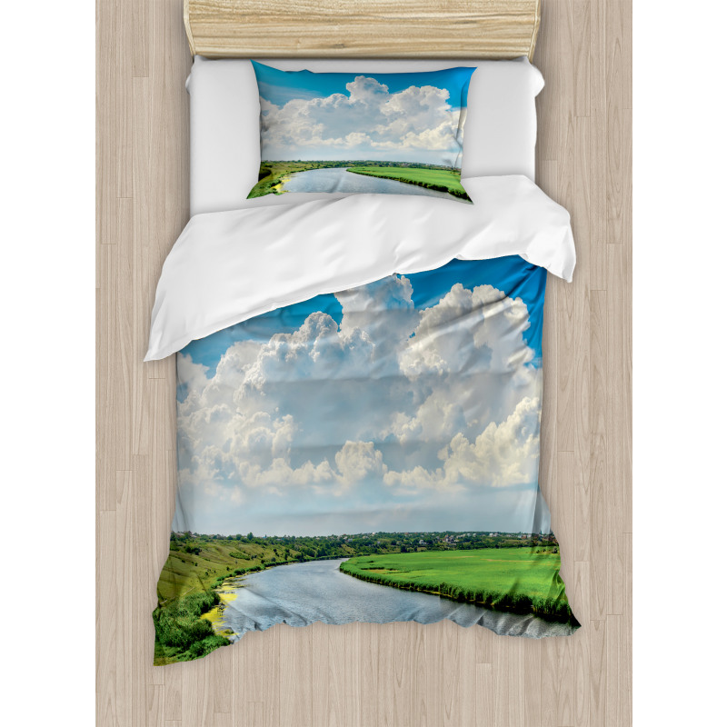 Clouds River Meadows Duvet Cover Set