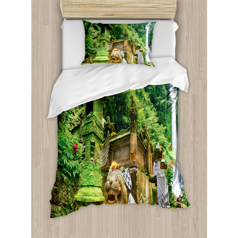 Waterfall Rainforest Duvet Cover Set