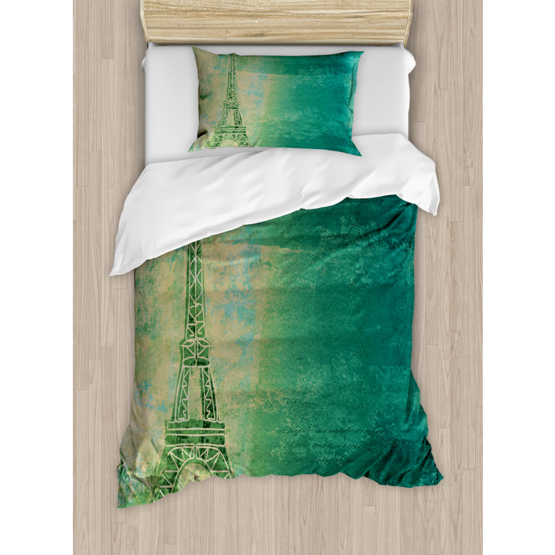 Colorful Ombre Sketch Duvet Cover Set