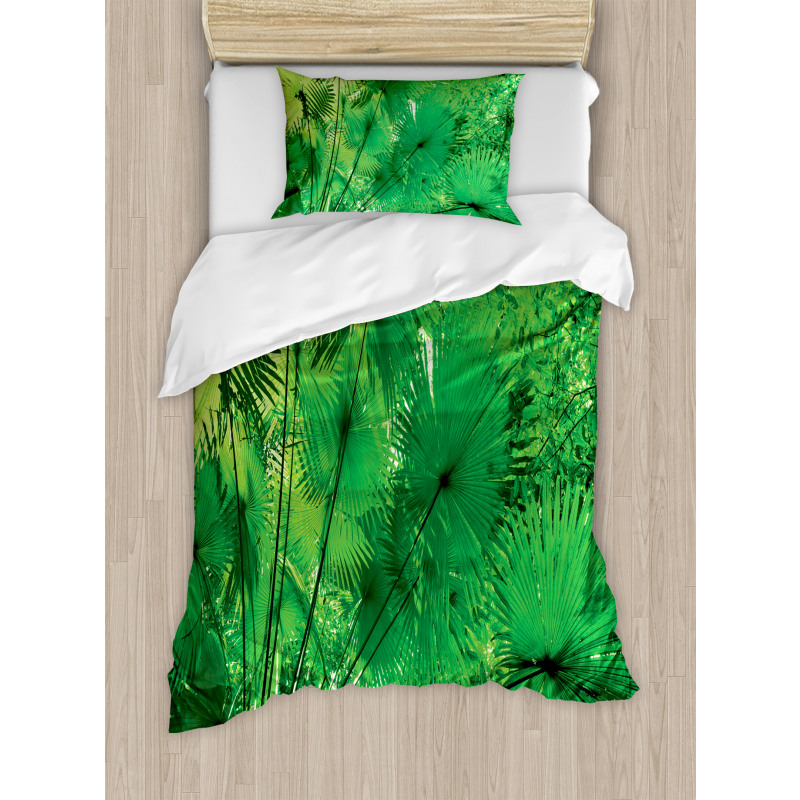 Exotic Jungle Plants Duvet Cover Set