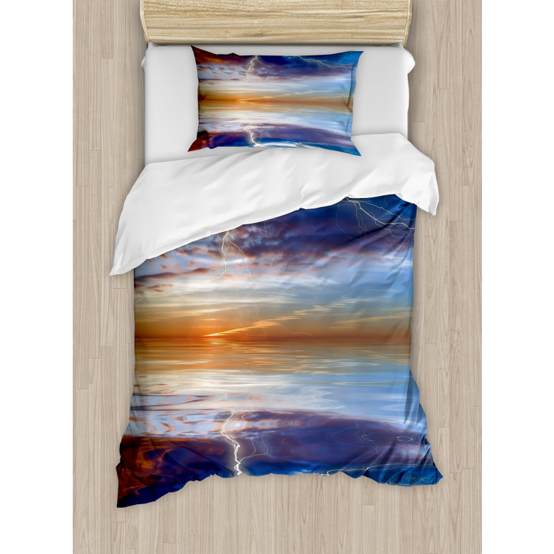 Thunder over Sea Storm Duvet Cover Set